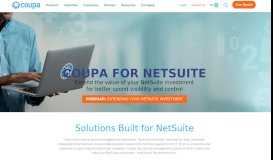 
							         NetSuite ERP Integration | P2P Solution | Coupa Software								  
							    