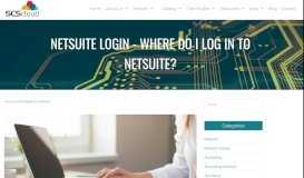 
							         NetSuite Login - Where Do I Log in to NetSuite? - SCS Cloud								  
							    