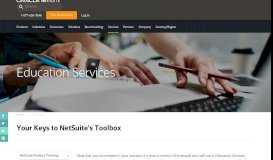 
							         NetSuite Training & Education | NetSuite								  
							    