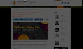 
							         NetSuite training: improve your knowledge online | Anderson Frank								  
							    