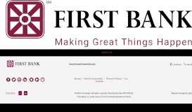 
							         NetTeller Online Banking: First Bank								  
							    
