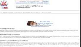 
							         Network & Multi Level Marketing - Online Classified Ads								  
							    