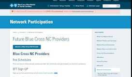 
							         Network Participation | Blue Cross and Blue Shield of North Carolina								  
							    
