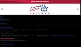 
							         Network Providers | TRICARE								  
							    