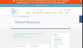 
							         Network Resources - Yale New Haven Hospital								  
							    