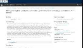 
							         Networking the California Climate Commons with the USGS Geo Data ...								  
							    