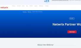 
							         Netwrix Webinar | Netwrix Partner Workshop								  
							    