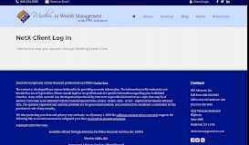 
							         NetX Client Account Login | PPS Advisors, Inc.								  
							    