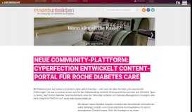 
							         Neue Community-Plattform: cyperfection entwickelt Content-Portal								  
							    