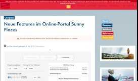 
							         Neue Features im Online-Portal Sunny Places - Sunny. Der SMA ...								  
							    