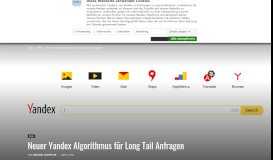 
							         Neuer Yandex Algorithmus für Long Tail Anfragen - SEO Portal								  
							    