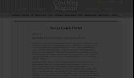 
							         Neues Coach-Portal - Coaching-Magazin								  
							    