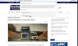 
							         Neues Fahrerassistenzsystem von Volvo Trucks hebt Sicherheit auf ...								  
							    