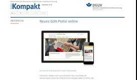 
							         Neues GDA-Portal online								  
							    