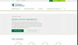 
							         Neues OLIVIA E-Banking - Thurgauer Kantonalbank								  
							    