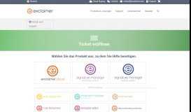 
							         Neues Support-Ticket für Exclaimer Produkte eröffnen								  
							    