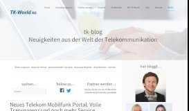 
							         Neues Telekom Mobilfunk Portal: Volle Transparenz und noch mehr ...								  
							    