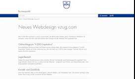 
							         Neues Webdesign vzug.com - V-ZUG AG - Businessportal - Deutschland								  
							    