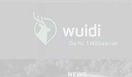 
							         Neues wuidi Portal online | wuidi - Die Nr. 1 Wildwarner								  
							    