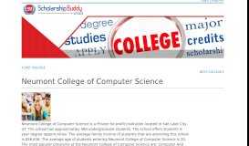 
							         Neumont College of Computer Science Scholarships - Utah Students ...								  
							    
