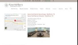 
							         Neurology in Bedford & Keller, TX - Kane Hall Barry								  
							    