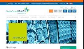 
							         Neurology | SouthCoast Health								  
							    