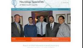 
							         Neurology Specialists of Monmouth County, NJ								  
							    