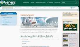 
							         Neurosciences (Neurology) - Genesis HealthCare System - Zanesville ...								  
							    