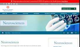 
							         Neurosciences | Southeast Georgia Health System								  
							    