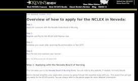 
							         Nevada NCLEX Application: How to Apply and Register Step by Step.								  
							    