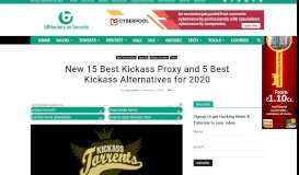 
							         *New* 5 Best Kickass Torrents and 9 Best Kickass Proxy for 2019								  
							    