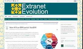 
							         New African BIM portal: NavBIM - Extranet Evolution								  
							    