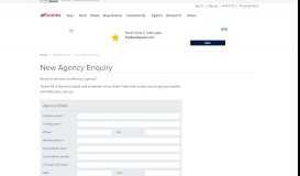 
							         New Agency Enquiry | allhomes								  
							    