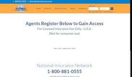 
							         New Agent Register – National Insurance								  
							    