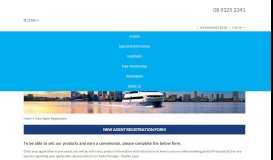 
							         New Agent Registration - Captain Cook Cruises Western Australia								  
							    
