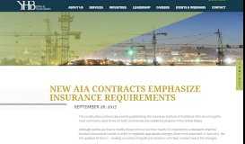 
							         New AIA contracts emphasize insurance requirements								  
							    