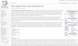 
							         New Albany-Plain Local School District - Wikipedia								  
							    