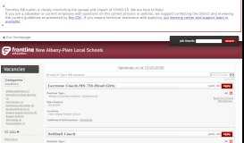 
							         New Albany-Plain Local Schools - Frontline Recruitment								  
							    