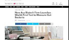 
							         New Aus Biotech Firm Launches World-First Test to Measure Gut ...								  
							    