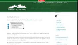 
							         New Billing Portal Coming - Snoqualmie Pass Utility District								  
							    