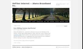 
							         New Billing System And Portal | Alamo Broadband Inc. (877) 222-2005								  
							    