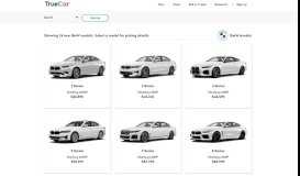 
							         New BMW Models | BMW Price & History | TrueCar								  
							    