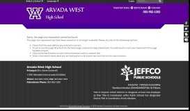 
							         New Campus Portal App - Arvada West High School								  
							    