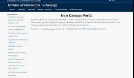 
							         New Campus Portal - Division of Information Technology | CSUF								  
							    