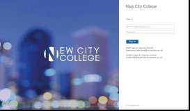 
							         New City College Web Login Service - Stale Request								  
							    