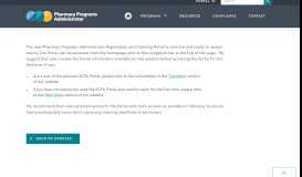 
							         New Claiming Portal Now Live - Pharmacy Programs Administrator								  
							    