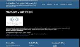 
							         New Client Portal – Streamline Computer Solutions, Inc.								  
							    
