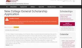 
							         New College General Scholarship Application | ASU Scholarships								  
							    
