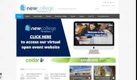 
							         New College Pontefract – An outstanding 6th form provider								  
							    