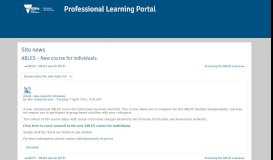 
							         New course for individuals - Professional Learning Portal: ABLES								  
							    